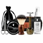 UrbanMooch 6-in-1 Premium Shaving Kit– Complete Grooming Set or Shaving Kit for Men with Safety Razor, Shaving Brush, Shaving Cream, Aftershave, Scissor & Travel Bag